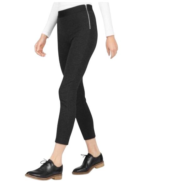 Everlane 0 The Stretch Ponte Skinny exposed side zip ankle pant P3 2906 - Picture 1 of 11